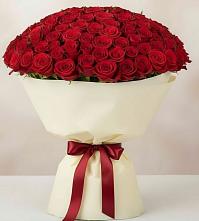 Букет 101 Красная роза Милано в Эндирее