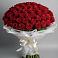 Букет 101 Красная роза Блэк Мэджик в Эндирее