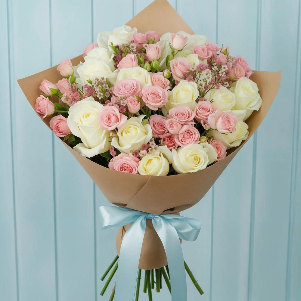 Букет цветов из: Розы в Эндирее