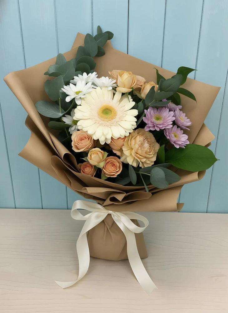Букет цветов из: Герберы и Хризантемы в Эндирее