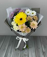 Букет цветов из:  Розы, Герберы и Хризантемы в Эндирее