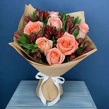 Букет цветов из:  Розы и Альстромерии в Эндирее