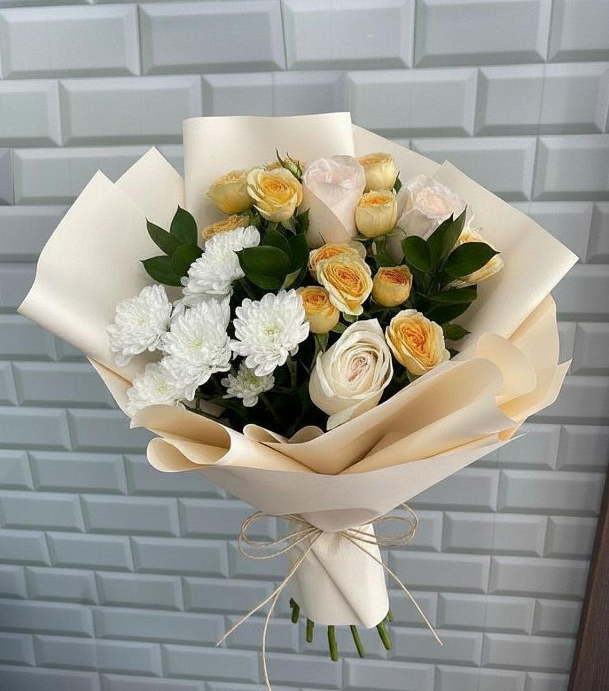 Букет цветов из: Розы и Хризантемы в Эндирее