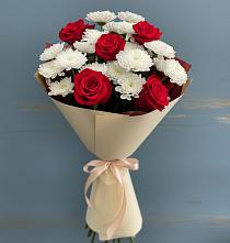 Букет цветов из:  Розы и Хризантемы в Эндирее