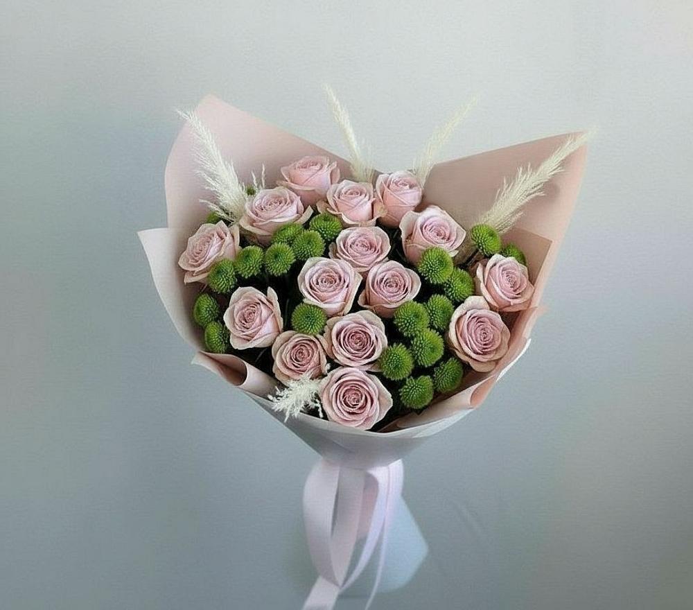 Букет цветов из: Розы и Хризантемы в Эндирее