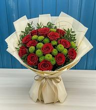 Букет цветов из:  Розы и Хризантемы в Эндирее