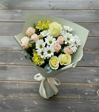 Букет цветов из:  Альстромерии, Розы и Хризантемы в Эндирее