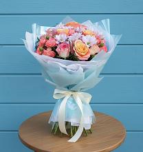 Букет цветов из:  Хризантемы и Розы в Эндирее